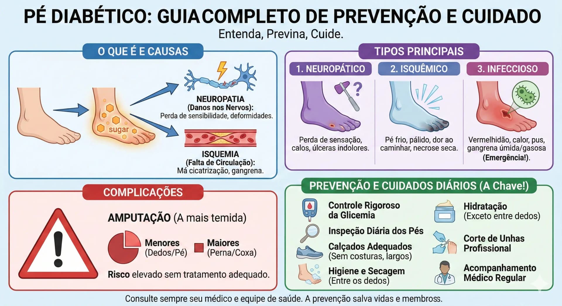 Infográfico Resumo Pé Diabético
